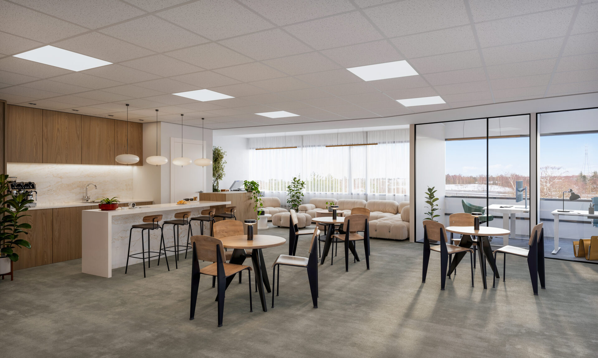 6. krs moderni 580 m2 toimistotila Käpylässä business park palveluilla